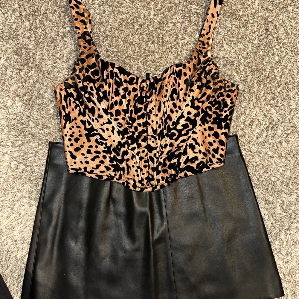 House of CB leopard corset